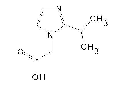 (2-Isopropyl-1H-imidazol-1-yl)acetic acid structure