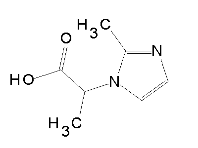 2-(2-Methyl-1H-imidazol-1-yl)propanoic acid structure