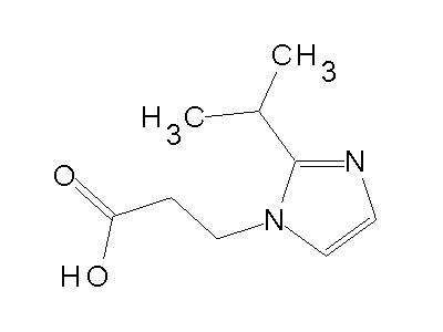 3-(2-Isopropyl-1H-imidazol-1-yl)propanoic acid structure