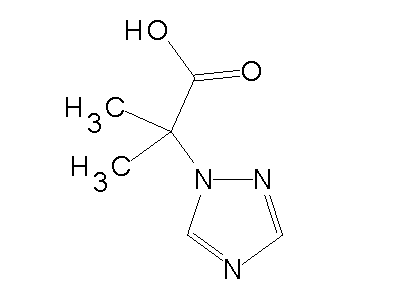 2-Methyl-2-(1H-1,2,4-triazol-1-yl)propanoic acid structure