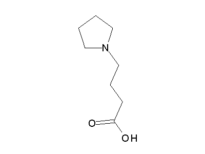 1-Pyrrolidinebutanoic acid structure