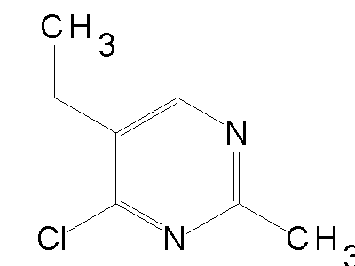 4-Chloro-5-ethyl-2-methylpyrimidine structure