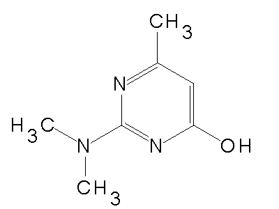 2-(Dimethylamino)-6-methyl-4-pyrimidinol structure