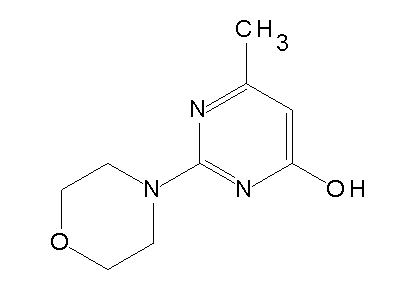 6-Methyl-2-(4-morpholinyl)-4-pyrimidinol structure