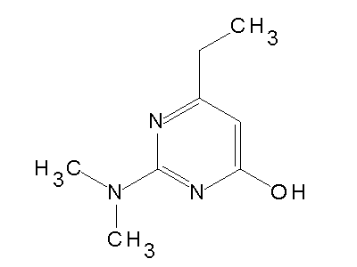 2-(Dimethylamino)-6-ethyl-4-pyrimidinol structure