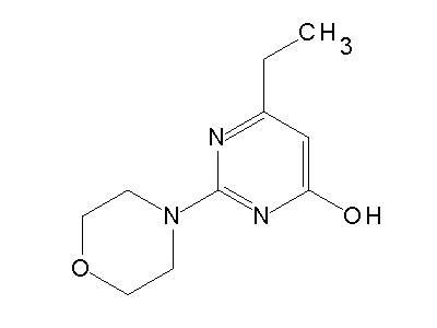 6-Ethyl-2-(4-morpholinyl)-4-pyrimidinol structure