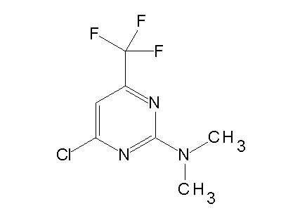 4-Chloro-N,N-dimethyl-6-(trifluoromethyl)-2-pyrimidinamine structure