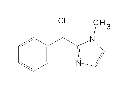 2-[Chloro(phenyl)methyl]-1-methyl-1H-imidazole structure