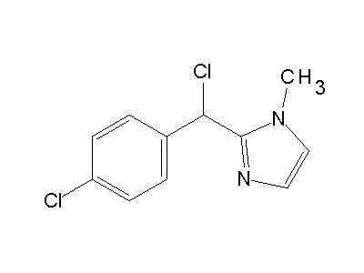2-[Chloro(4-chlorophenyl)methyl]-1-methyl-1H-imidazole structure