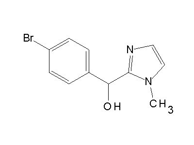 (4-Bromophenyl)(1-methyl-1H-imidazol-2-yl)methanol structure