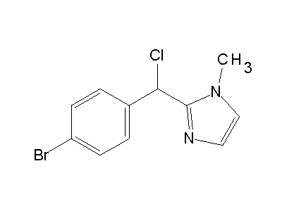 2-[(4-Bromophenyl)(chloro)methyl]-1-methyl-1H-imidazole structure