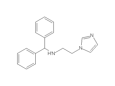 N-Benzhydryl-2-(1H-imidazol-1-yl)ethanamine structure