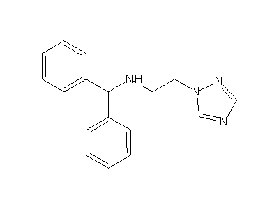 N-Benzhydryl-2-(1H-1,2,4-triazol-1-yl)ethanamine structure
