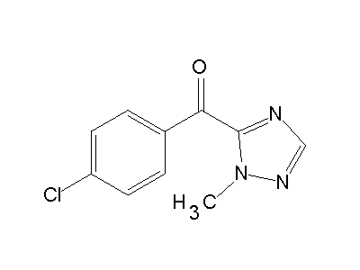 (4-Chlorophenyl)(1-methyl-1H-1,2,4-triazol-5-yl)methanone structure