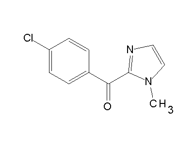 (4-Chlorophenyl)(1-methyl-1H-imidazol-2-yl)methanone structure