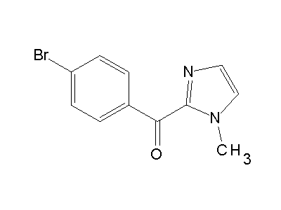 (4-Bromophenyl)(1-methyl-1H-imidazol-2-yl)methanone structure
