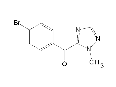 (4-Bromophenyl)(1-methyl-1H-1,2,4-triazol-5-yl)methanone structure