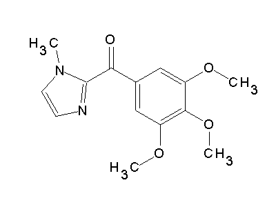 (1-Methyl-1H-imidazol-2-yl)(3,4,5-trimethoxyphenyl)methanone structure