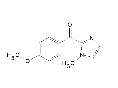 (4-Methoxyphenyl)(1-methyl-1H-imidazol-2-yl)methanone structure
