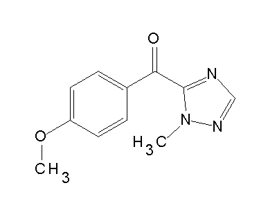 (4-Methoxyphenyl)(1-methyl-1H-1,2,4-triazol-5-yl)methanone structure