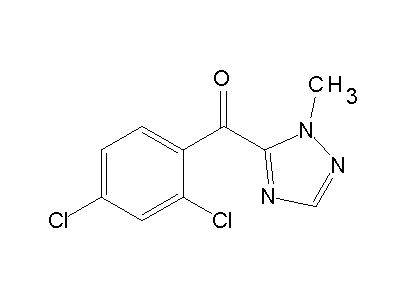 (2,4-Dichlorophenyl)(1-methyl-1H-1,2,4-triazol-5-yl)methanone structure