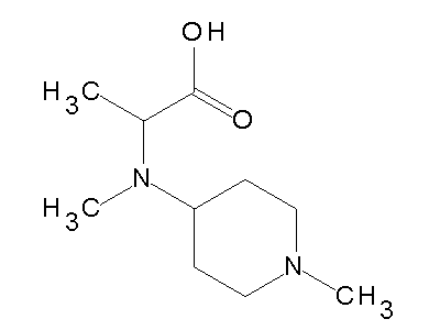 N-Methyl-N-(1-methylpiperidin-4-yl)alanine structure