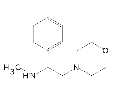 N-Methyl-2-(4-morpholinyl)-1-phenylethanamine structure