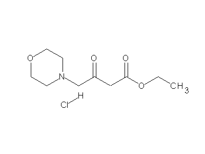 Ethyl 4-(4-morpholinyl)-3-oxobutanoate structure