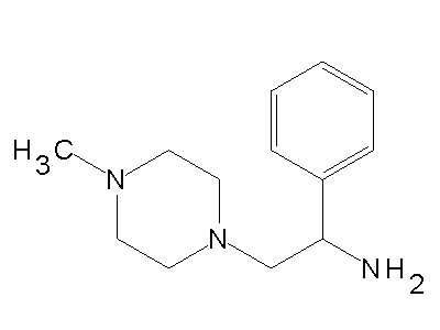 2-(4-Methyl-piperazin-1-yl)-1-phenyl-ethylamine structure
