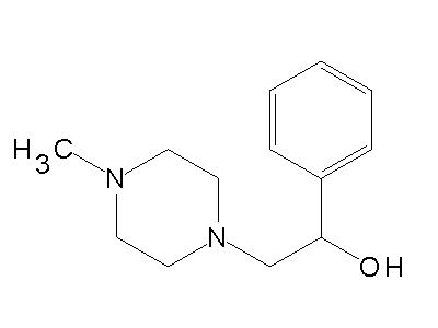 2-(4-Methyl-piperazin-1-yl)-1-phenyl-ethanol structure