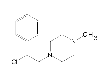 1-(2-Chloro-2-phenyl-ethyl)-4-methyl-piperazine structure