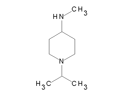 1-Isopropyl-N-methylpiperidin-4-amine structure