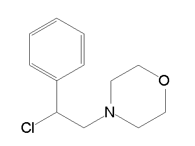 4-(2-Chloro-2-phenylethyl)morpholine structure
