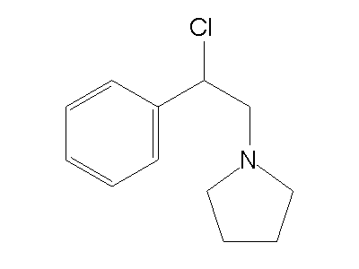 1-(2-Chloro-2-phenylethyl)pyrrolidine structure