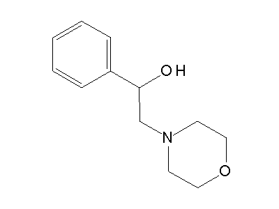 2-Morpholino-1-phenylethanol structure