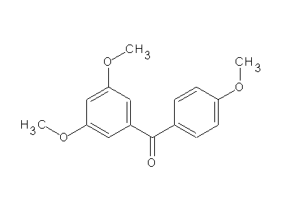 3,4',5-Trismethoxybenzophenone structure