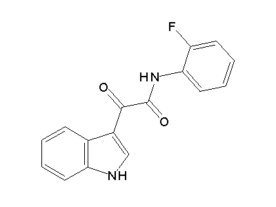 N-(2-Fluorophenyl)-2-(1H-indol-3-yl)-2-oxoacetamide structure