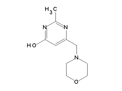 2-Methyl-6-(morpholinomethyl)pyrimidin-4-ol structure