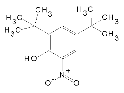 2,4-di-tert-Butyl-6-nitrophenol structure