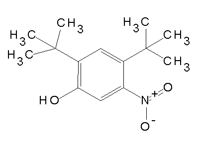 2,4-di-tert-Butyl-5-nitrophenol structure