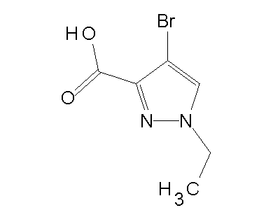 4-Bromo-1-ethyl-1H-pyrazole-3-carboxylic acid structure
