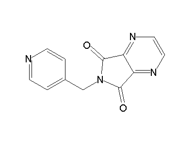 6-(4-Pyridylmethyl)pyrrolo[3,4-b]pyrazine-5,7-dione structure