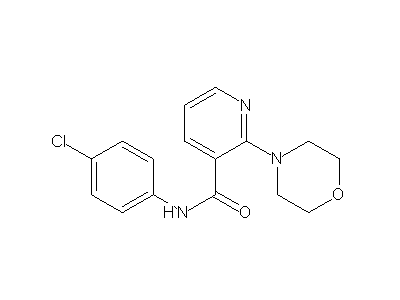 N-(4-Chlorophenyl)-2-morpholino-3-pyridinecarboxamide structure