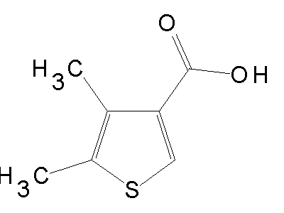 4,5-dimethyl-3-thiophencarboxylic acid structure