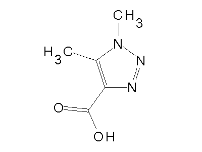 1,5-Dimethyl-1H-1,2,3-triazole-4-carboxylic acid structure