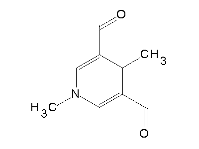 1,4-Dimethyl-1,4-dihydro-3,5-pyridinedicarboxaldehyde structure