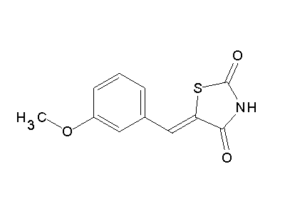 5-(3-Methoxybenzylidene)thiazolidine-2,4-dione structure