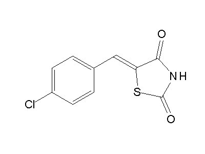(5Z)-5-(4-Chlorobenzylidene)-1,3-thiazolidine-2,4-dione structure