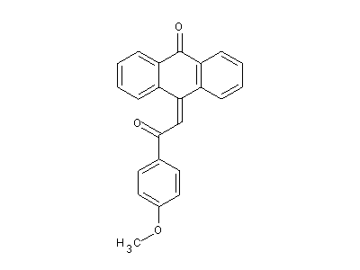 10-(2-(4-Methoxyphenyl)-2-oxoethylidene)-10H-anthracen-9-one structure