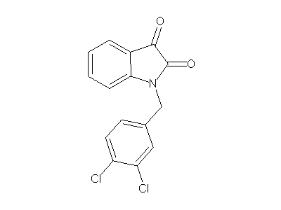 1-(3,4-Dichlorobenzyl)indoline-2,3-dione structure